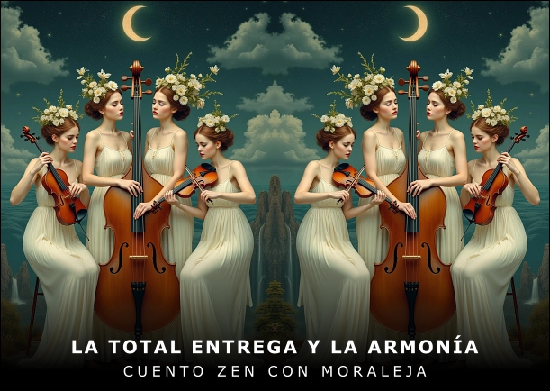 Imagen del cuento: La total entrega y la armonía Imagen del cuento: La total entrega y la armonía