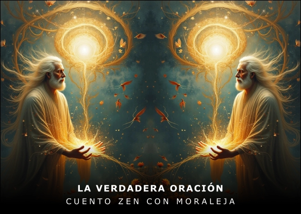 Imagen del cuento: La verdadera oración Imagen del cuento: La verdadera oración