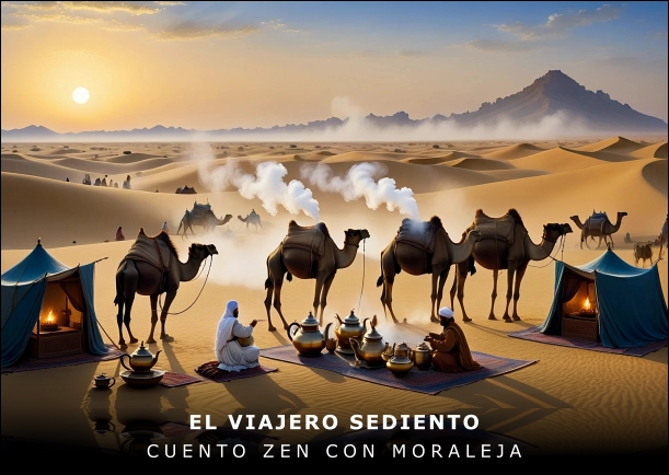 Imagen del cuento: El viajero sediento