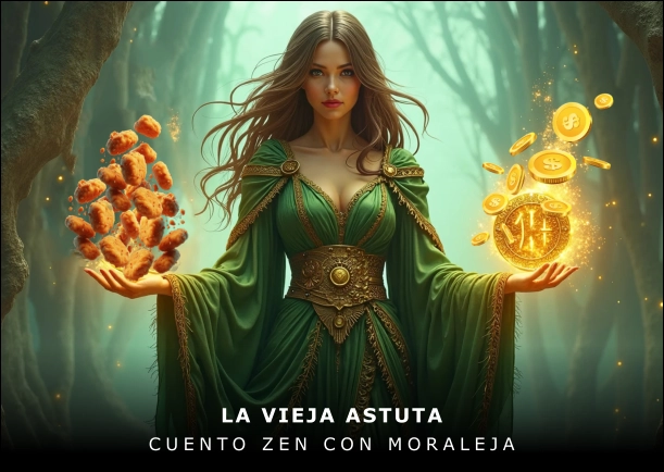 Imagen del cuento: La vieja astuta Imagen del cuento: La vieja astuta