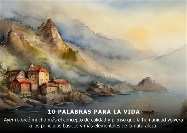 Imagen del escrito; 10 Palabras para la vida, de Osho