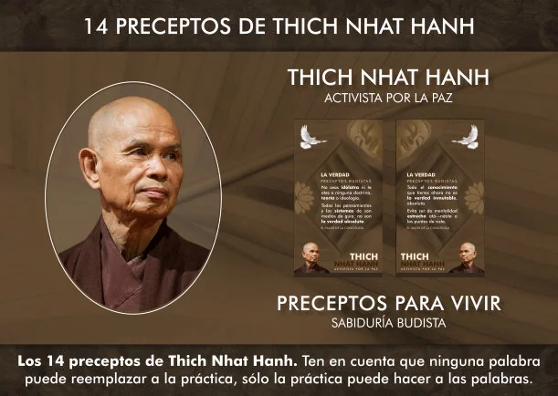 Imagen del escrito; 14 Preceptos de Thich Nhat Hanh, de Thich Nhat Hanh