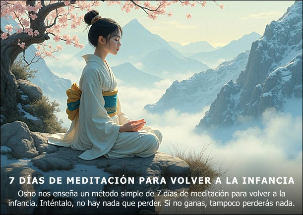 Imagen; 7 días de Meditación para volver a la infancia; Osho