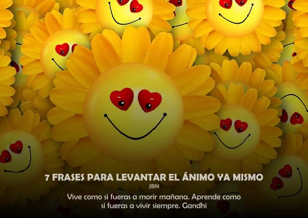 Siete frases para levantar el animo ya mismo - POR: PROVERBIOS