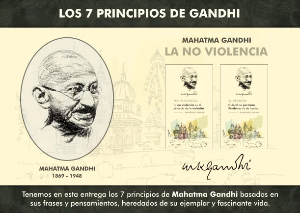 Imagen; Los 7 principios de Mahatma Gandhi; Mahatma Gandhi
