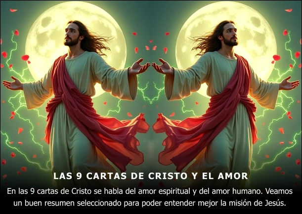 Imagen del escrito; Las 9 cartas de cristo y el amor, de Sobre Cristo