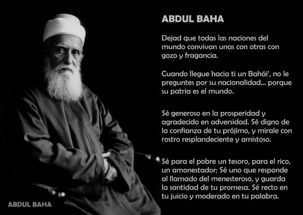 Imagen del escrito; Biografía de Abdul Baha, de Abdul Baha