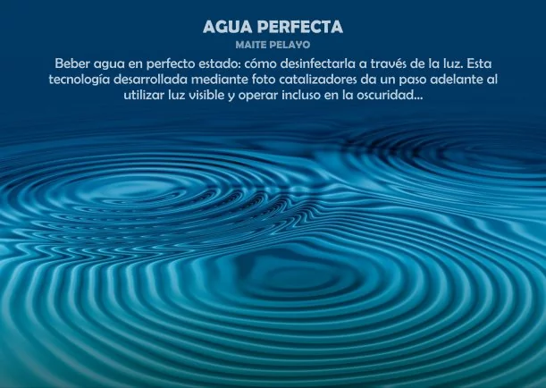 Imagen del escrito; Agua perfecta, de Sobre El Agua