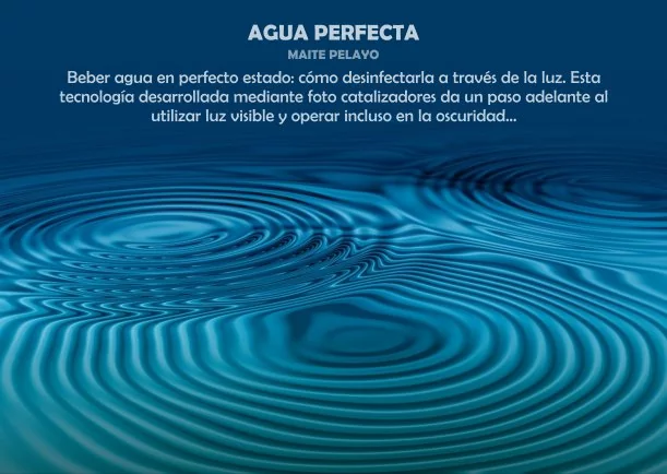 Imagen del escrito; Agua perfecta, de Maite Pelayo