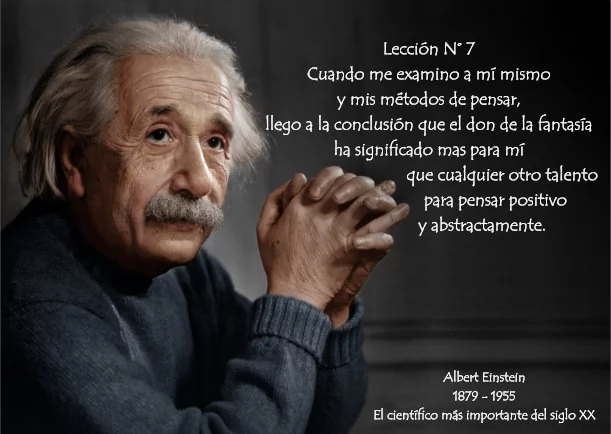 Imagen del escrito; Albert Einstein lección # 07, de Albert Einstein