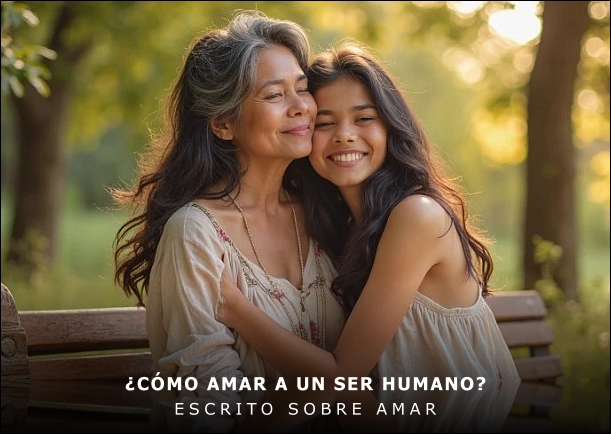 Imagen del escrito; Amar a un ser humano, de Andrea Weitzner