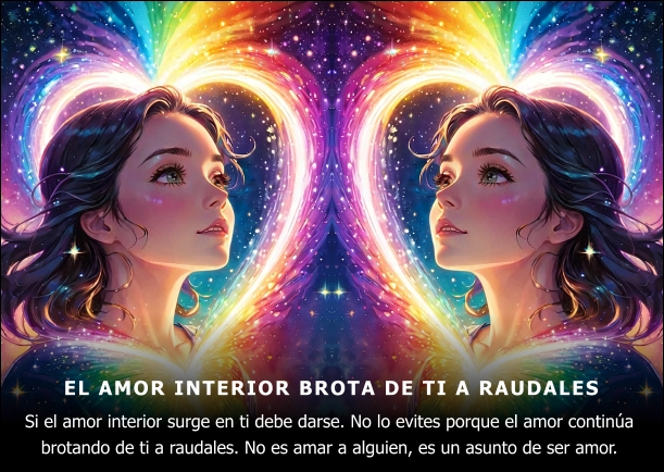 Imagen del escrito; El amor interior brota de ti a raudales, de Sarada Devi