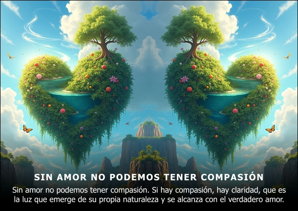 Imagen; Sin amor no podemos tener compasión; Jiddu Krishnamurti