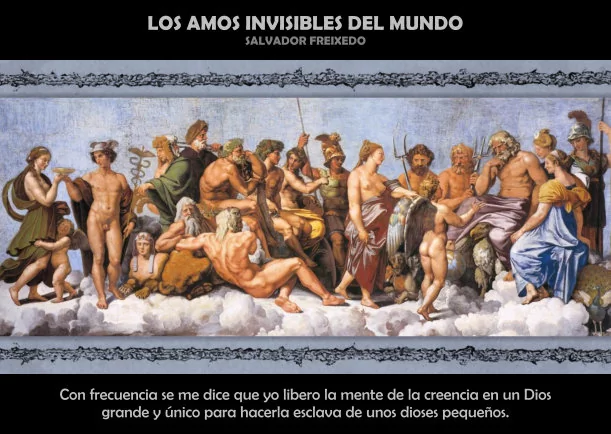 Imagen del escrito; Los amos invisibles del mundo, de Salvador Freixedo