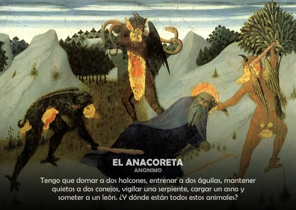 Imagen del escrito; El anacoreta, de Anthony De Mello