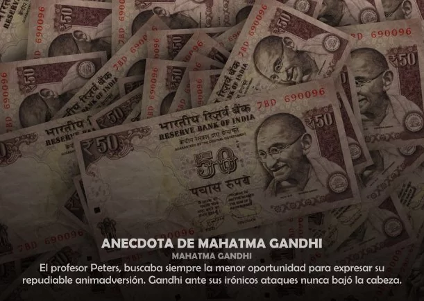 Imagen del escrito de Mahatma Gandhi