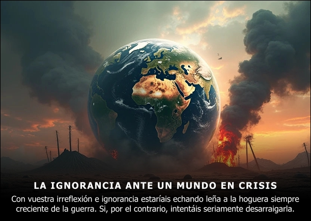 Imagen del escrito; Ante un mundo en crisis, de Jiddu Krishnamurti