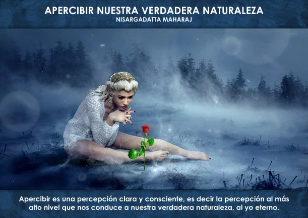 Imagen del escrito; Apercibir nuestra verdadera naturaleza, de Nisargadatta Maharaj