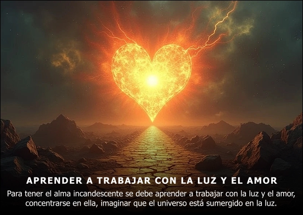 Imagen del escrito; Aprender a trabajar con la luz y el amor, de Omraam Mikhael