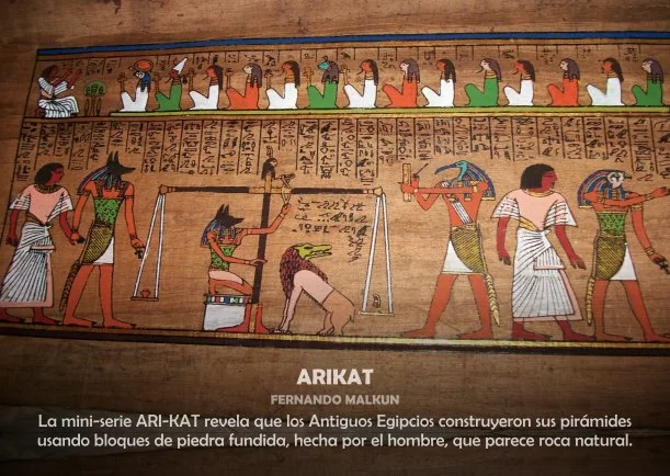 Imagen del escrito; Arikat de los Antiguos Egipcios, de Fernando Malkun