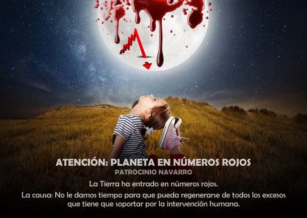 Imagen del escrito; Atención: Planeta en números rojos, de Patrocinio Navarro