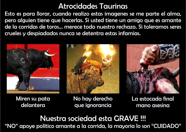 Imagen del escrito; Reflexión: Atrocidades taurinas, de Jbn Lie