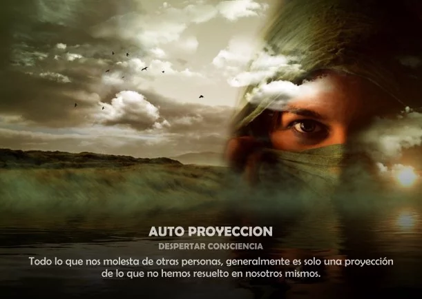 Imagen del escrito; Frases sobre la auto proyección, de Jbn Lie
