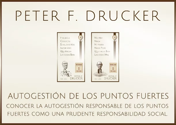 Imagen del escrito; Autogestión responsable de los puntos fuertes, de Peter F Drucker