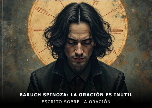 Imagen del escrito: Baruch Spinoza: La oración es inútil. Autor: Baruch Spinoza. La iluminación espiritual Imagen del escrito: Baruch Spinoza: La oración es inútil. Autor: Baruch Spinoza. La iluminación espiritual