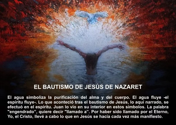 Imagen del escrito; El bautismo de Jesús, el Cristo, de Jesus El Cristo