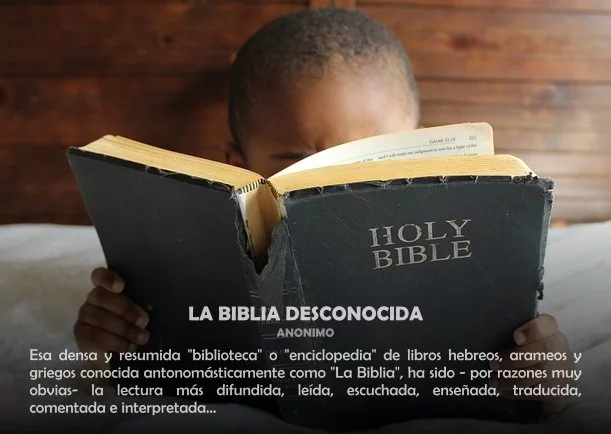 Imagen del escrito; La biblia desconocida, de La Biblia