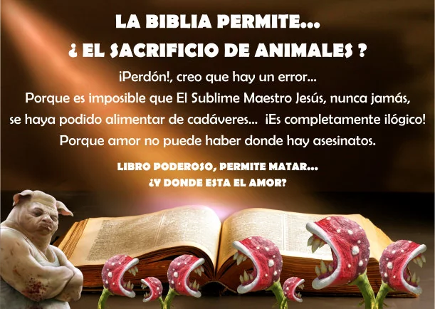 Imagen; La biblia permite sacrificios; Sobre La Biblia