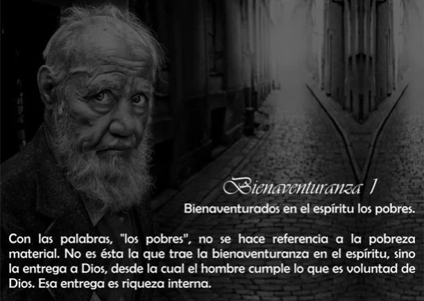 Imagen del escrito; Bienaventuranza # 1, de Sobre Jesus