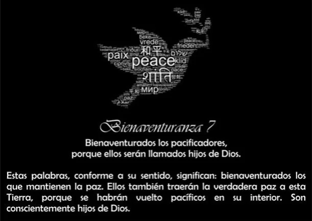 Imagen del escrito; Bienaventuranza # 7, de Jbn Lie