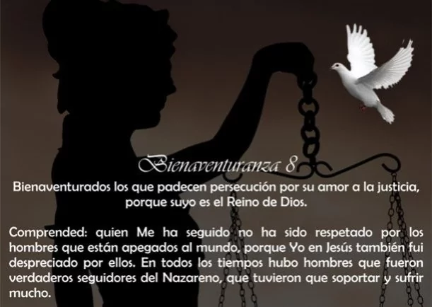Imagen del escrito; Bienaventuranza # 8, de Jbn Lie