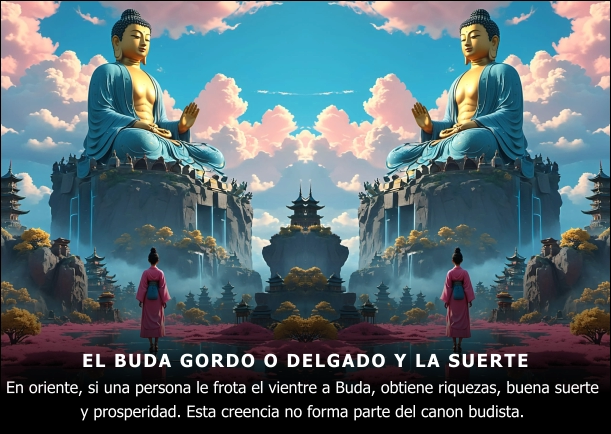 Imagen; Buda gordo o delgado; Buda