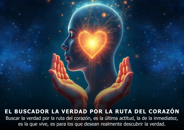 Imagen del escrito; Buscar la verdad por la ruta del corazón, de Mooji