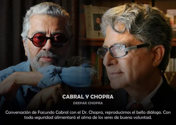 Imagen del escrito; Cabral y Chopra, de Facundo Cabral