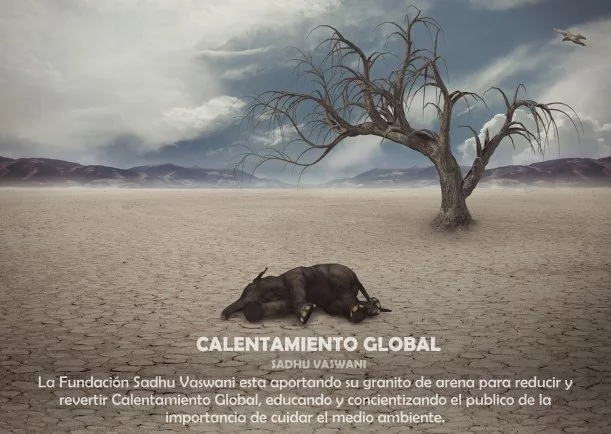 Imagen del escrito; Calentamiento global, de Sadhu Vaswani