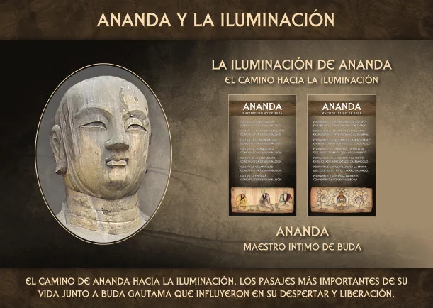 Imagen del escrito; El camino de Ananda hacia la iluminación, de Ananda