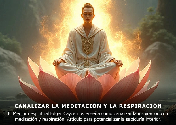 Imagen del escrito; Canalizar la inspiración. Meditación y respiración, de Edgar Cayce