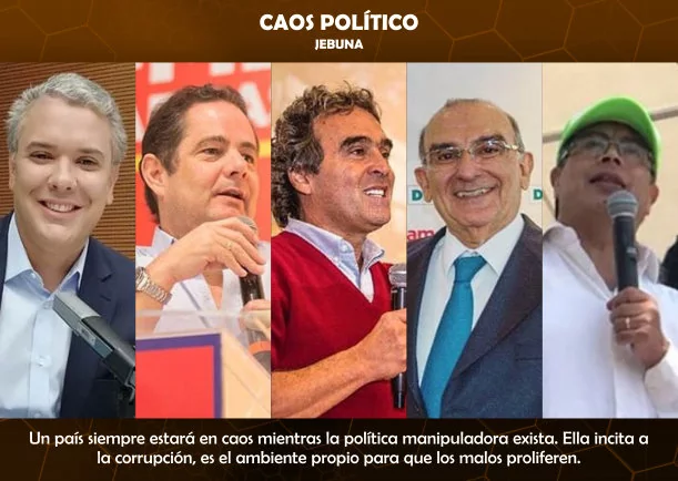 Imagen del escrito; Caos político, de Jebuna