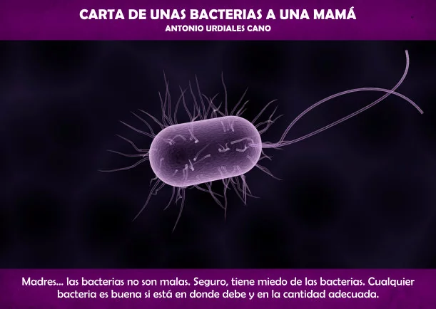 Reflexión: Carta de unas bacterias a una Mamá - POR: ANTONIO URDIALES CANO