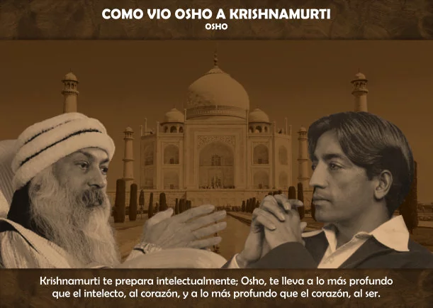 Imagen del escrito; Como vio Osho a Krishnamurti, de Osho