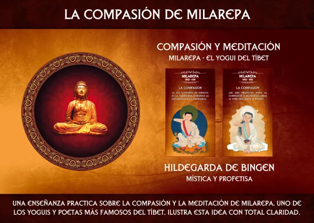 Imagen del escrito; La compasión y la meditación de Milarepa, de Milarepa