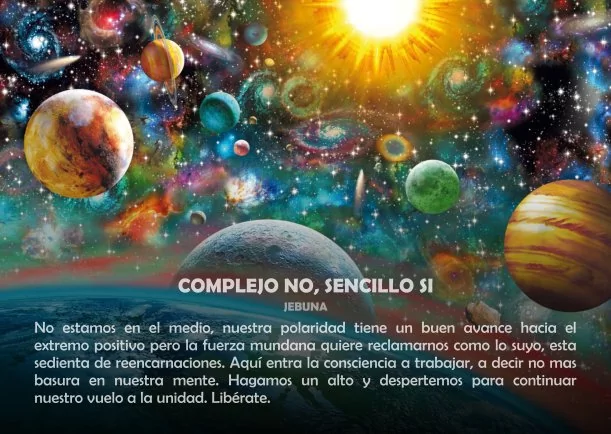 Imagen del escrito; Complejo no, sencillo sí, de Jebuna