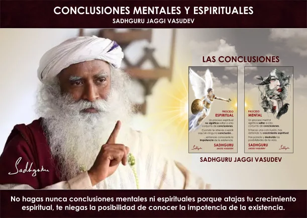 Imagen del escrito de Sadhguru