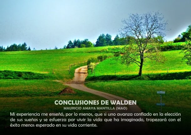 Reflexión: Conclusiones de Walden - POR: MAURICIO AMAYA