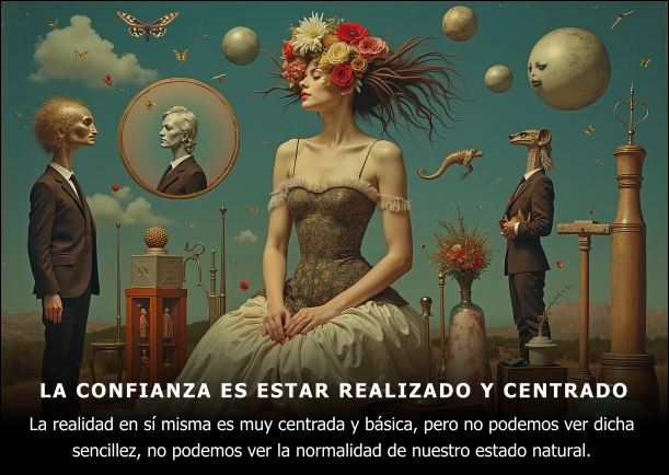 Imagen; La confianza básica es estar realizado y centrado; A H Almaas