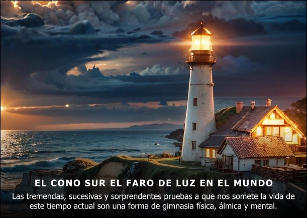 Imagen; Cono sur faro de luz en el mundo; Akashicos